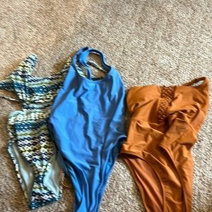 3 aerie one piece swimming suits
